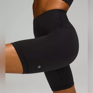 Lululemon Wunder Train HR Biker Short 8” Inseam Black Size 4